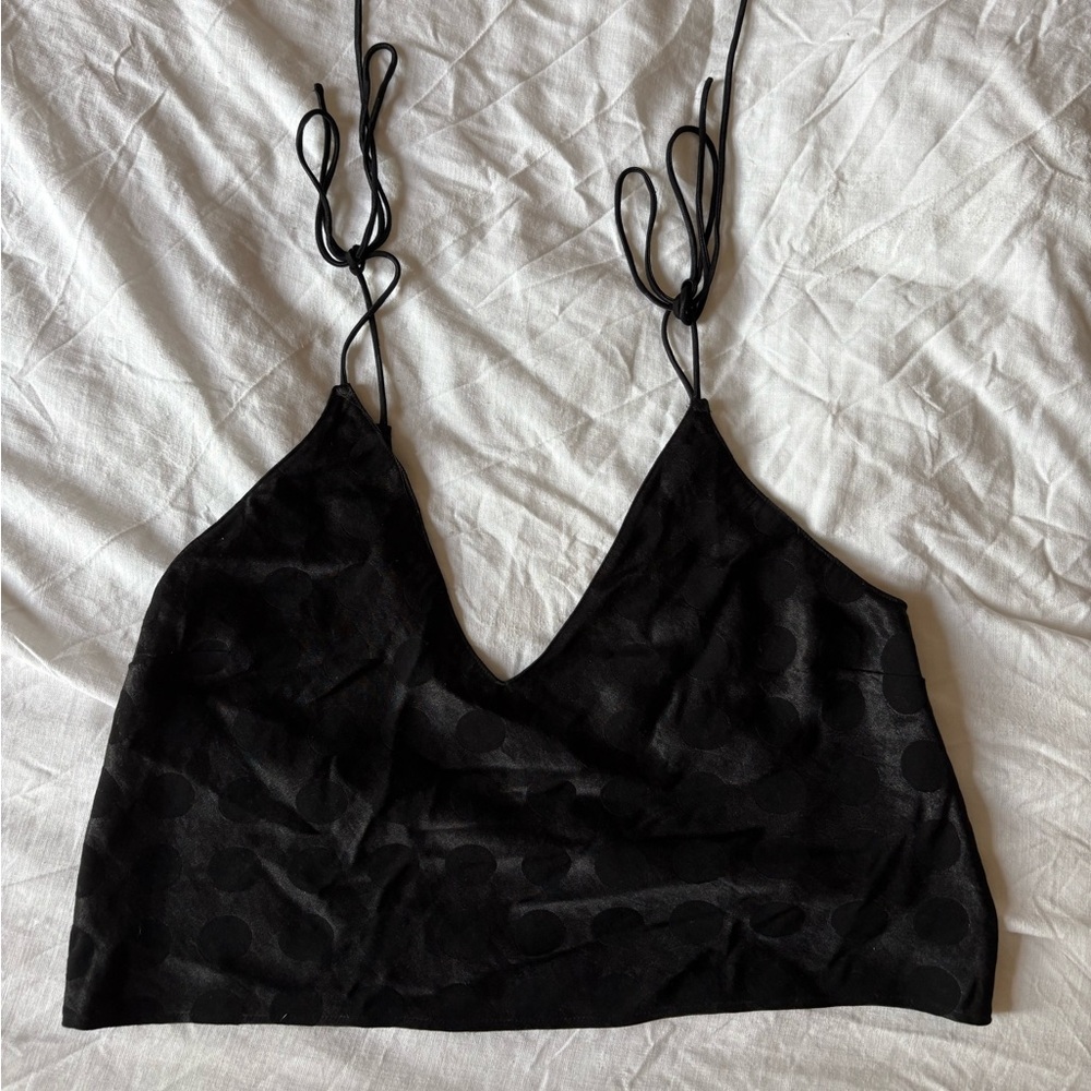 Victoria's Secret Black Polka Dot Top